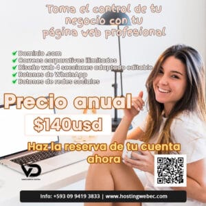 Diseño página web flat 140usd