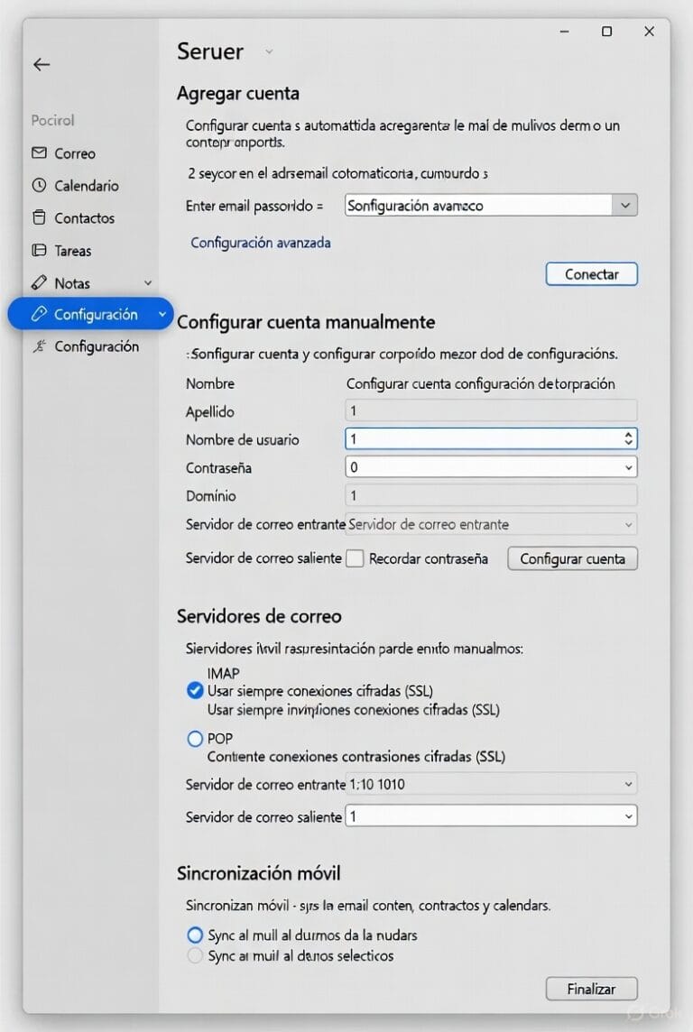 Configuración de correos corporativos en Outlook 1